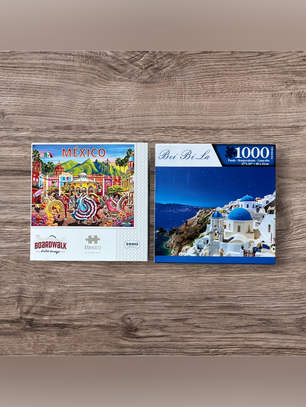 Mexico & Greece Jigsaw Puzzles 1000 pieces Each